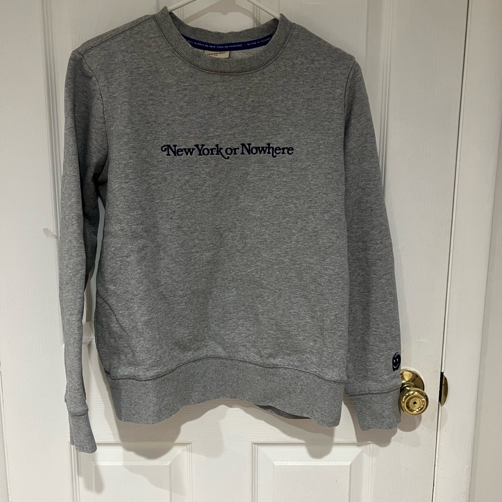 New York or Nowhere Gray Crewneck
